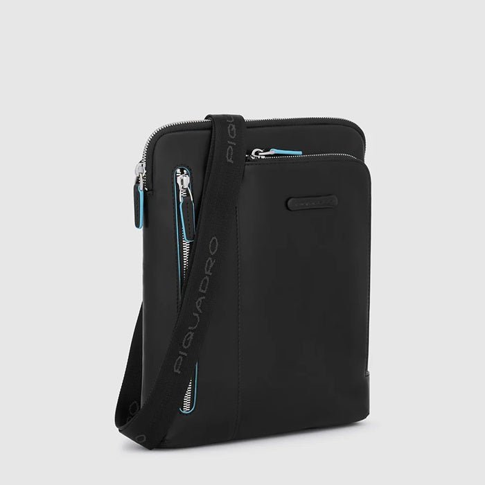 Borsello in pelle porta i - Pad Piquadro CA1816B2 Nero - Pelletteria Allegrini