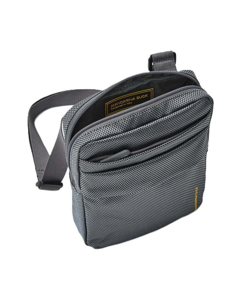 Borsello medio in tessuto Zephyr Mandarina Duck P10OTT01 Graphite - Pelletteria Allegrini