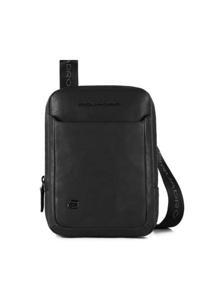 Borsello piccolo in pelle Piquadro CA3084B3 Nero - Pelletteria Allegrini
