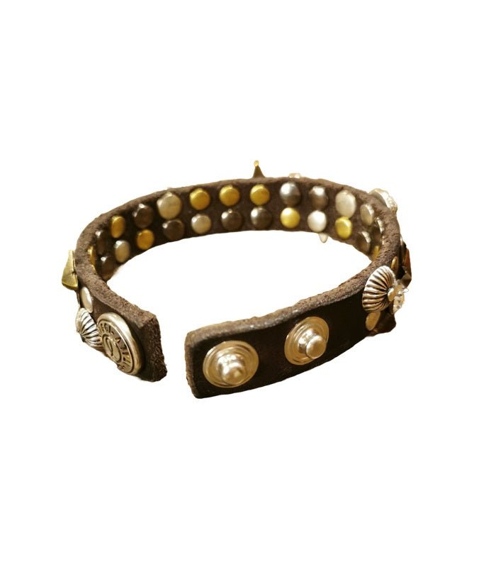Bracciale Afrodite in pelle CAMPOMAGGI C024010ND X2767 testa di moro - Pelletteria Allegrini
