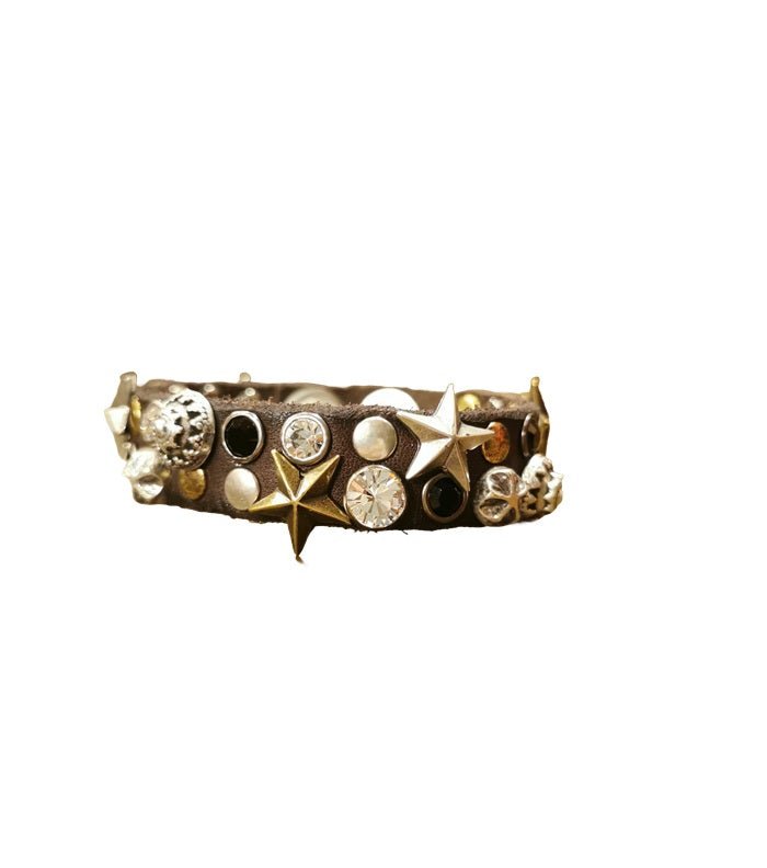 Bracciale Afrodite in pelle CAMPOMAGGI C024010ND X2767 testa di moro - Pelletteria Allegrini