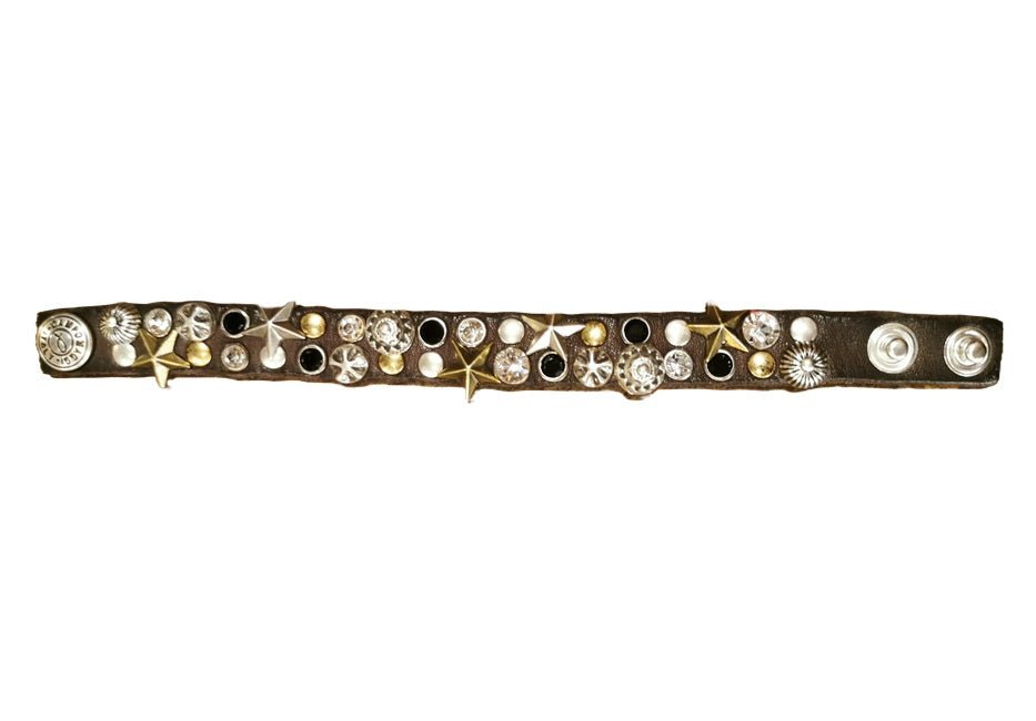 Bracciale Afrodite in pelle CAMPOMAGGI C024010ND X2767 testa di moro - Pelletteria Allegrini