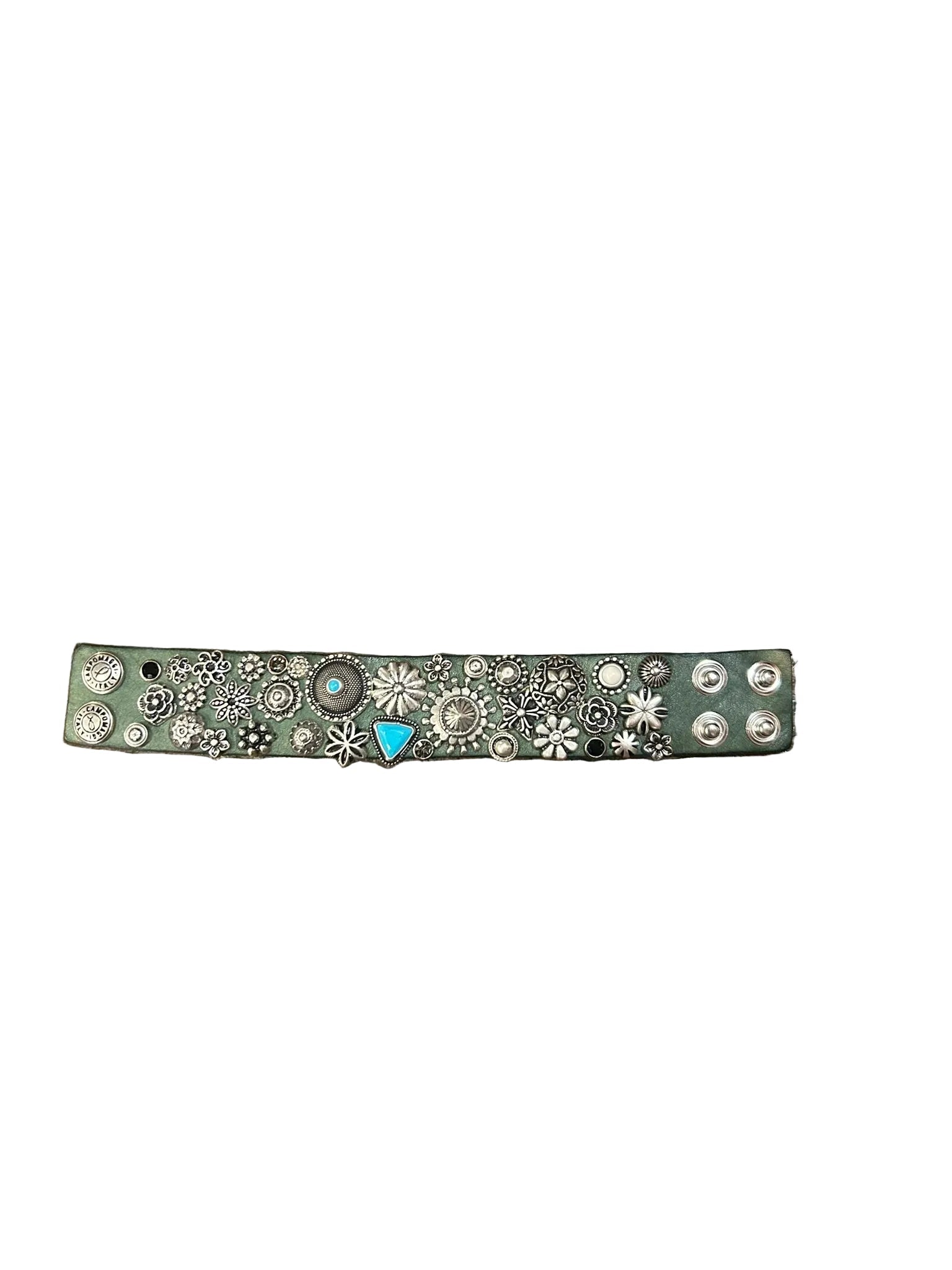 Bracciale in pelle Campomaggi C027200ND X2989 Lago (verde) - Pelletteria Allegrini