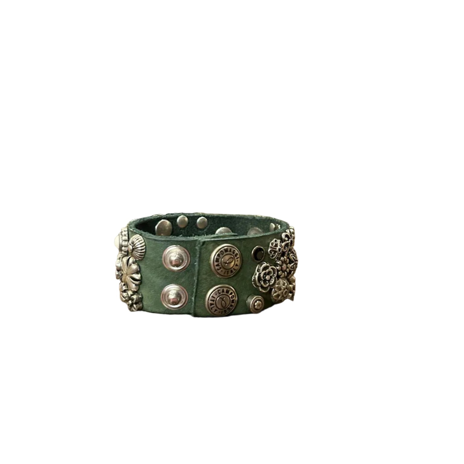 Bracciale in pelle Campomaggi C027200ND X2989 Lago (verde) - Pelletteria Allegrini