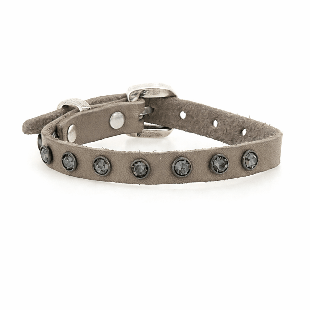 Bracciale Montepulciano in pelle Campomaggi C003390ND X3050 ghiaccio - Pelletteria Allegrini