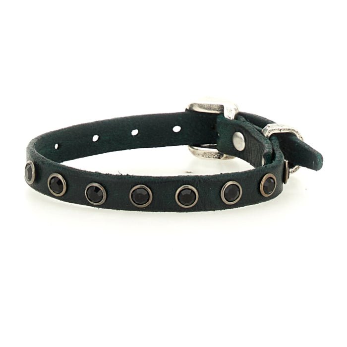 Bracciale Montepulciano in pelle Campomaggi C003390ND X3050 Nero - Pelletteria Allegrini