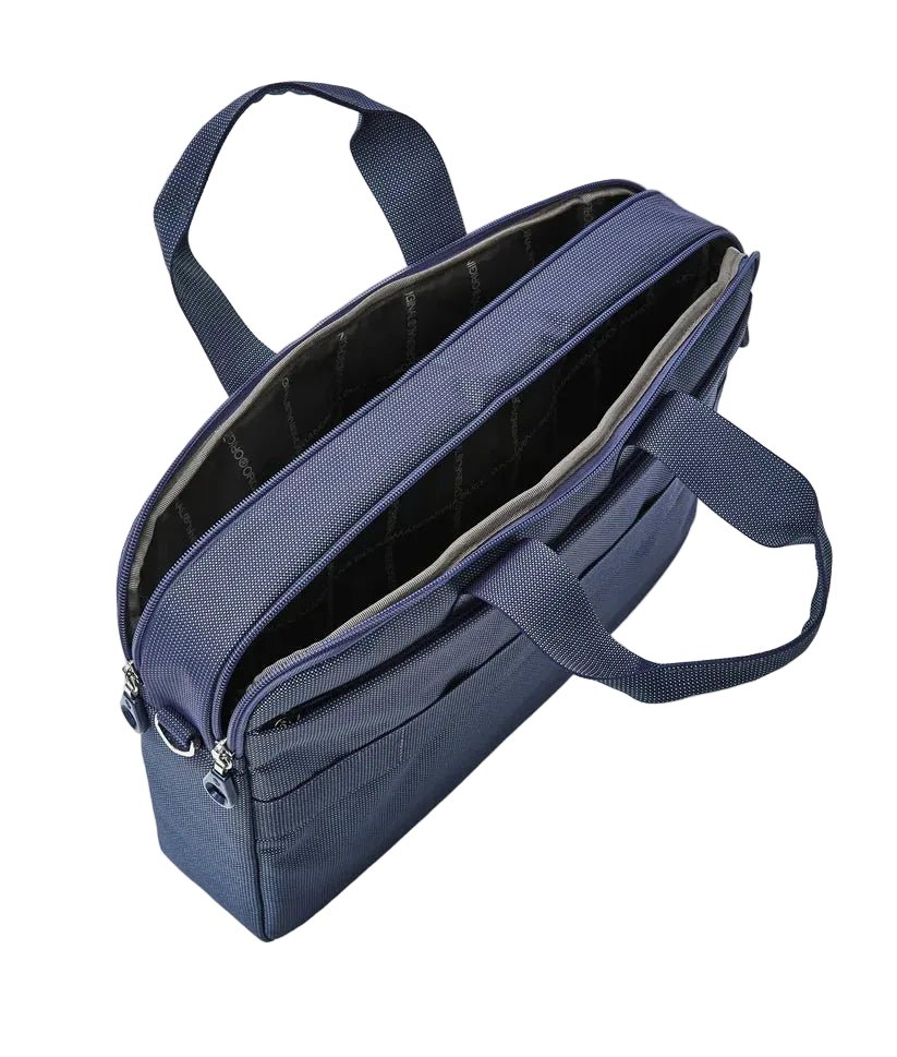 Cartella da lavoro p/pc 15" MD20 Mandarina Duck P10QMC03 Deep blue - Pelletteria Allegrini