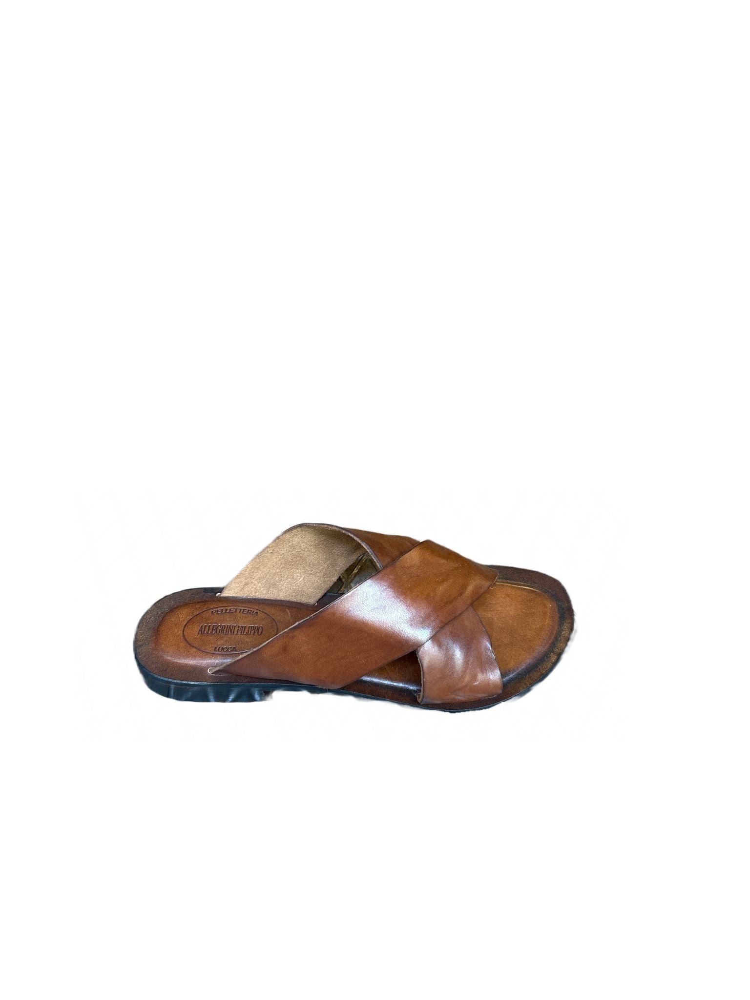 Ciabatta in cuoio donna Pelletteria Allegrini Filippo W1412 marrone - Pelletteria Allegrini