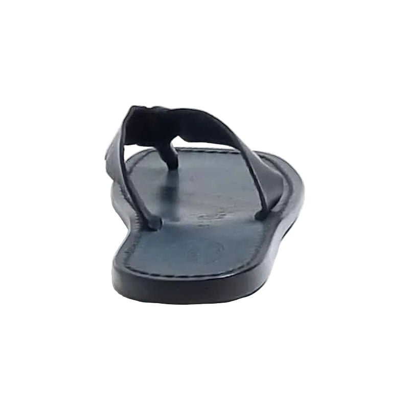 Ciabatta in cuoio infradito uomo Pelletteria Allegrini Filippo 580U nero - Pelletteria Allegrini