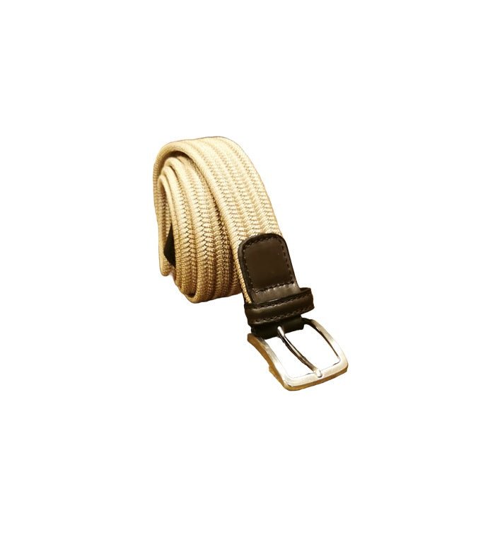 Cintura elasticizzata Pelletteria Allegrini Filippo 6190STOCK beige - Pelletteria Allegrini