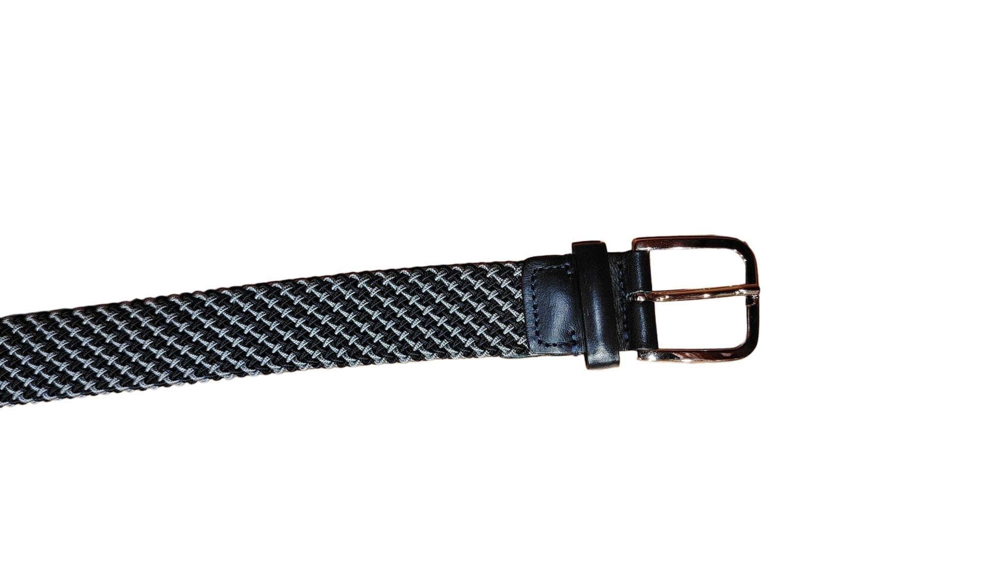 Cintura elasticizzata Pelletteria Allegrini Filippo EL8/M Blu&Grigio - Pelletteria Allegrini