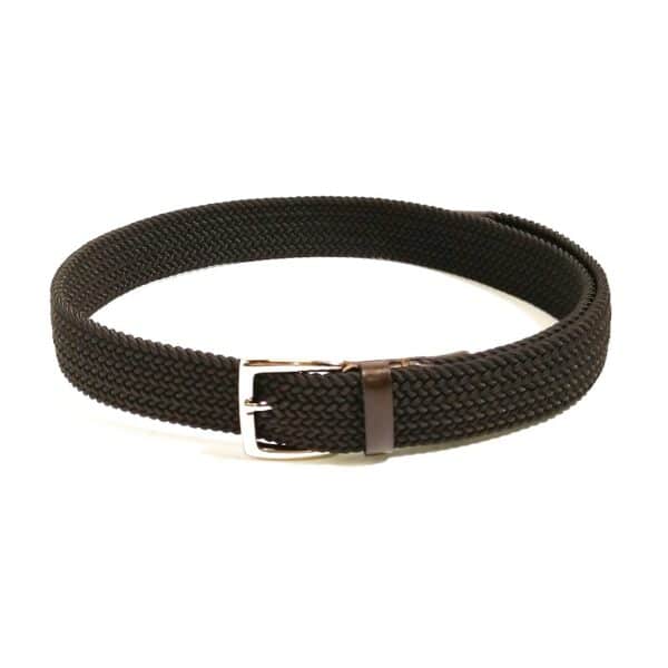 Cintura elasticizzata Pelletteria Allegrini Filippo EL8/M Testa di moro - Pelletteria Allegrini