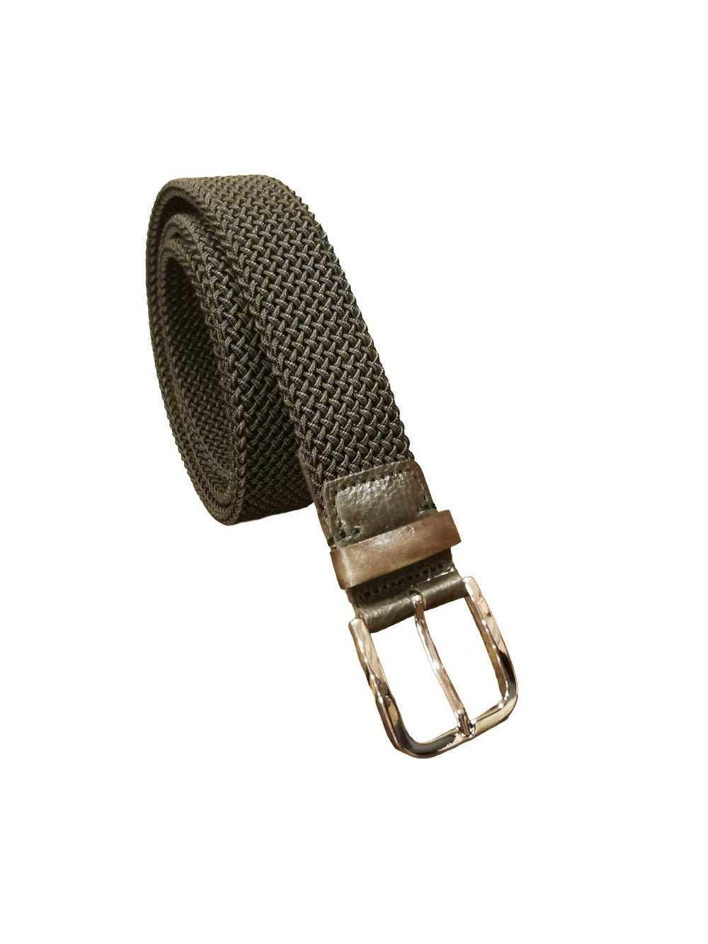 Cintura elasticizzata Pelletteria Allegrini Filippo EL8/M Verdone - Pelletteria Allegrini