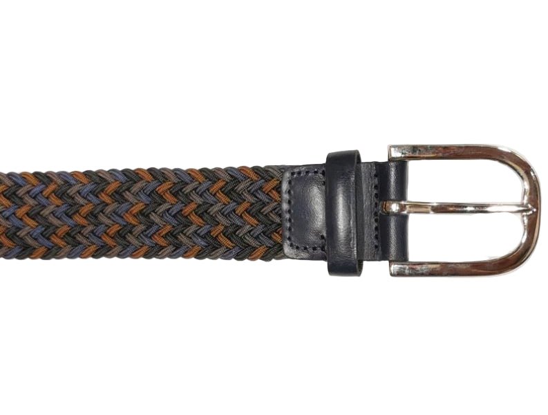 Cintura elasticizzata Pelletteria Allegrini Filippo S37 Marrone - Pelletteria Allegrini