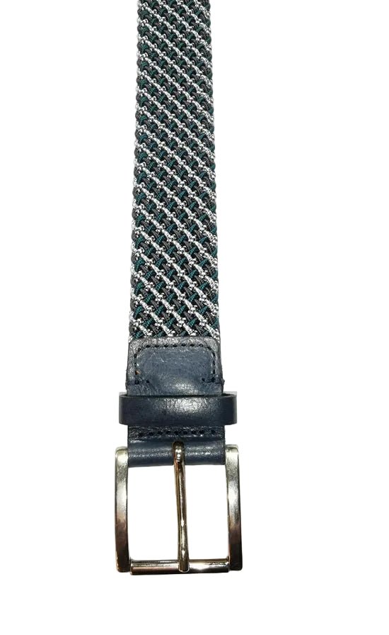 Cintura elasticizzata Pelletteria Allegrini Filippo SR055 ottanio - Pelletteria Allegrini
