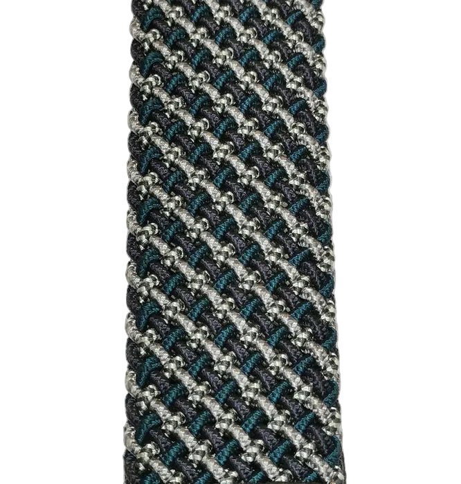 Cintura elasticizzata Pelletteria Allegrini Filippo SR055 ottanio - Pelletteria Allegrini
