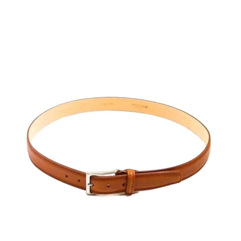 Cintura in Cuoio da uomo Pelletteria Allegrini Filippo C102CUO MARCAPUNTO cognac - Pelletteria Allegrini