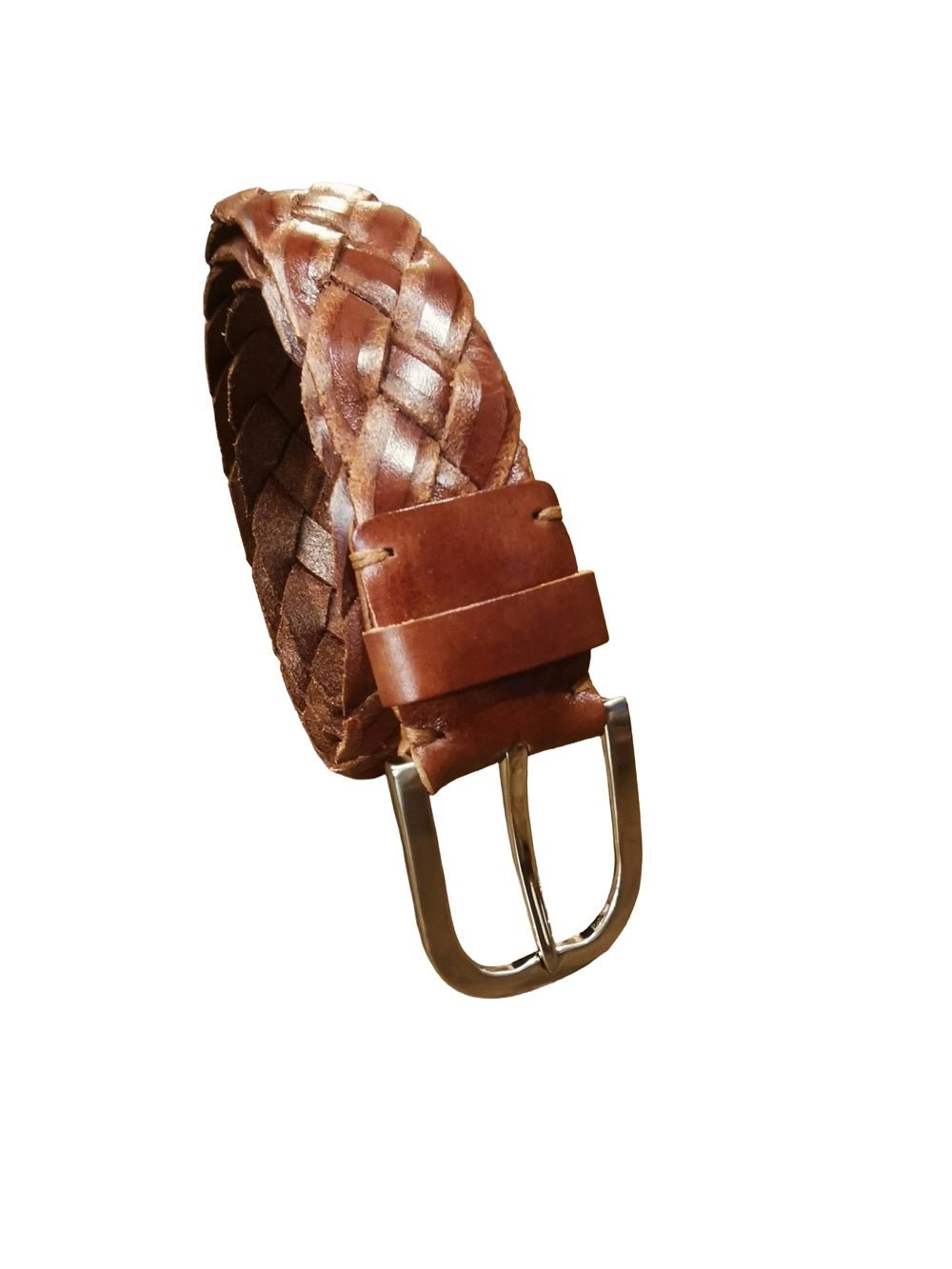 Cintura in cuoio intrecciata Pelletteria Allegrini Filippo BCR95 Cuoio - Pelletteria Allegrini