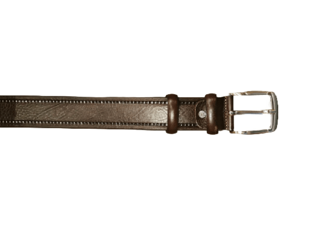 Cintura in Cuoio Pelletteria Allegrini Filippo 1171/40 Testa di moro - Pelletteria Allegrini