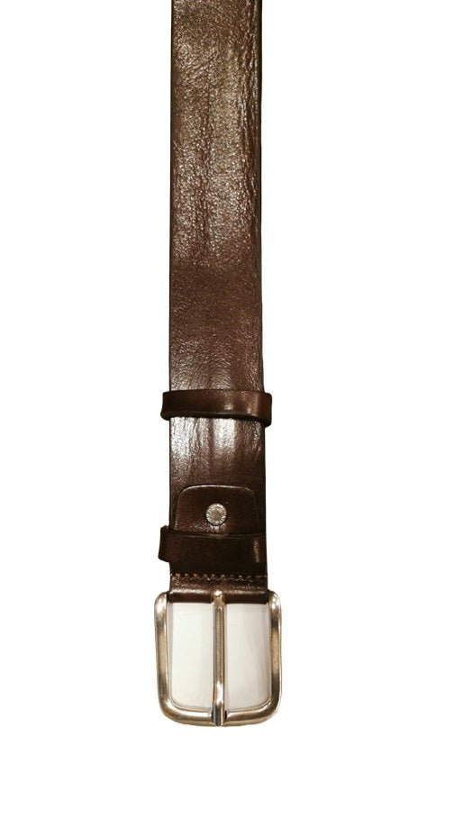 Cintura in Cuoio Pelletteria Allegrini Filippo 280/40L Testa di moro - Pelletteria Allegrini
