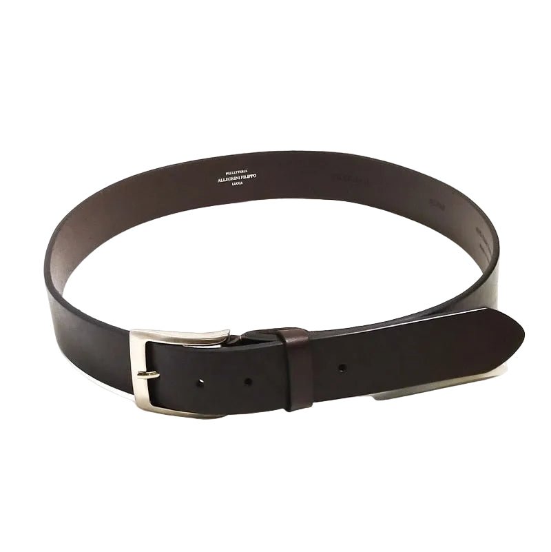 Cintura in Cuoio Pelletteria Allegrini Filippo 9386/40 Testa di moro - Pelletteria Allegrini