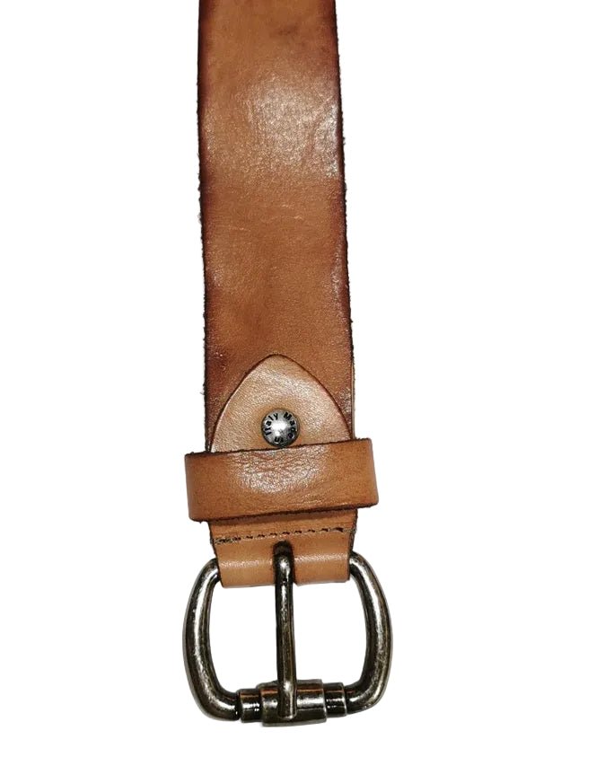Cintura in cuoio Pelletteria Allegrini Filippo C8951 marrone - Pelletteria Allegrini