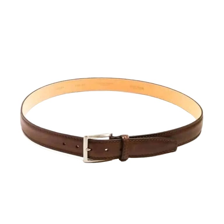 Cintura in Cuoio uomo Pelletteria Allegrini Filippo C102CUO MARCAPUNTO testa di moro - Pelletteria Allegrini