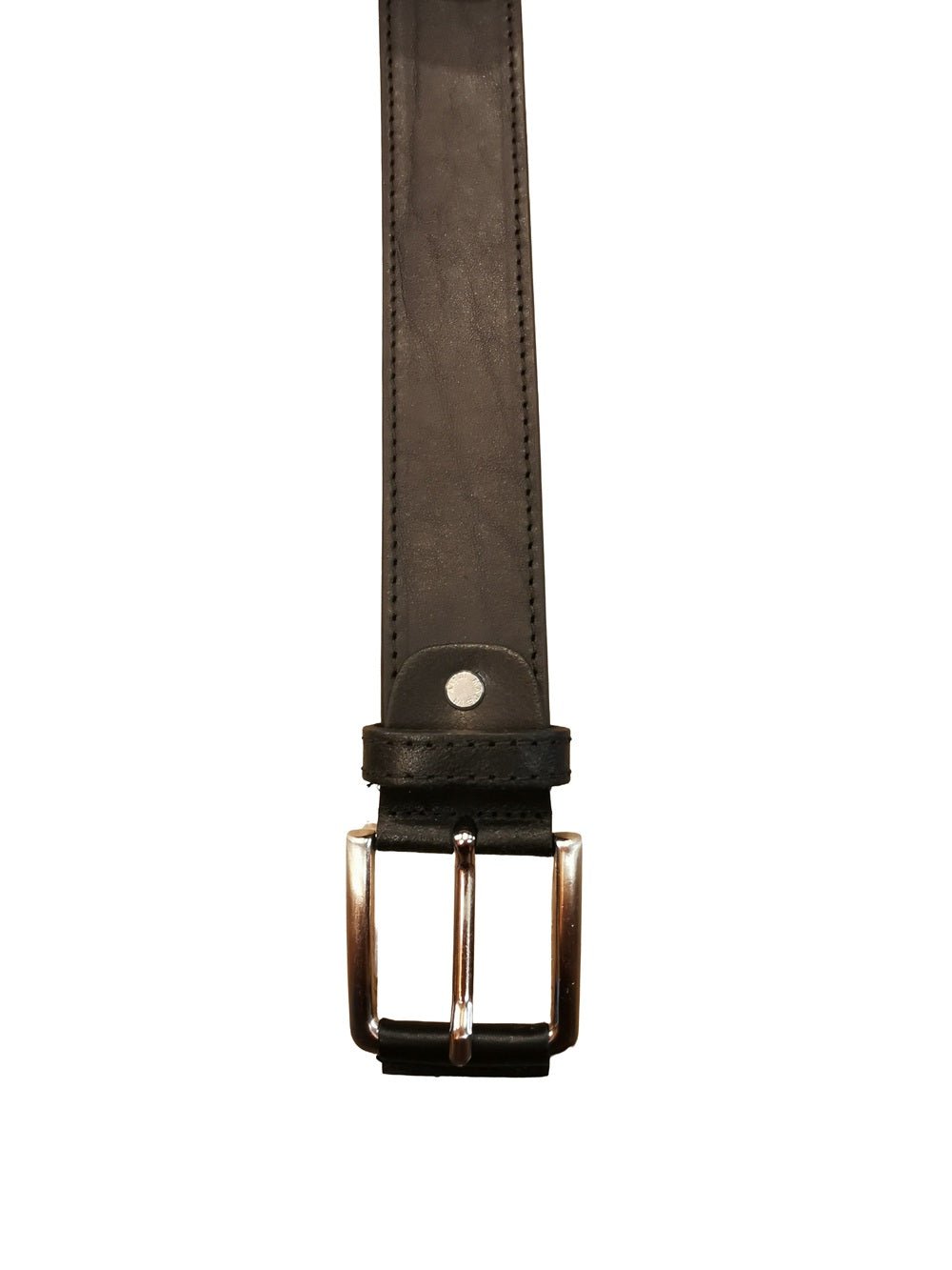 Cintura in pelle alta 4 cm Pelletteria Allegrini Filippo 094/40 Nero - Pelletteria Allegrini