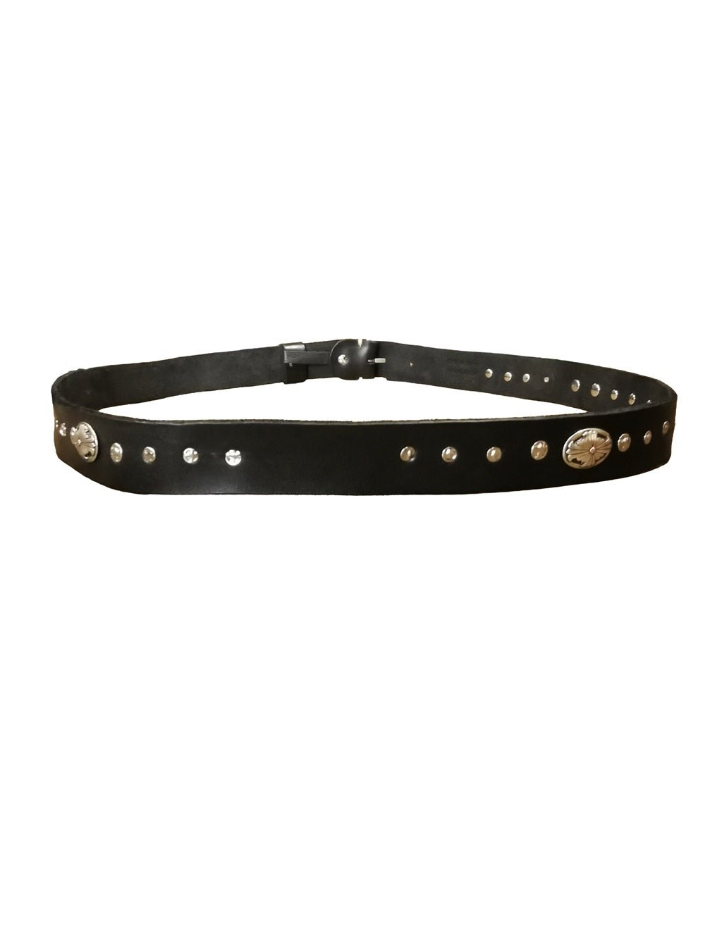 Cintura in pelle con borchie Pelletteria Allegrini Filippo CT132/35 Nero - Pelletteria Allegrini