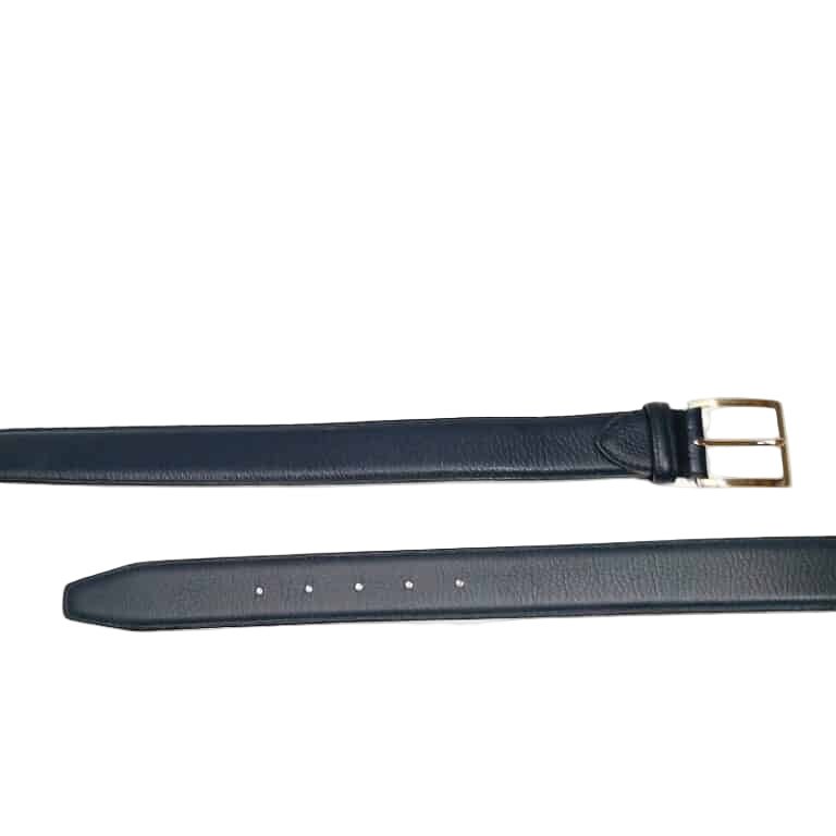 Cintura in pelle di cervo da uomo C102CER blu - Pelletteria Allegrini