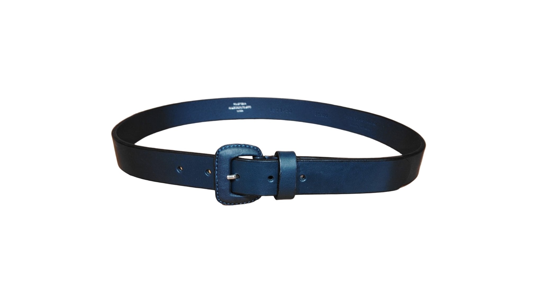 Cintura in pelle donna Pelletteria Allegrini Filippo 1821/30 blu - Pelletteria Allegrini