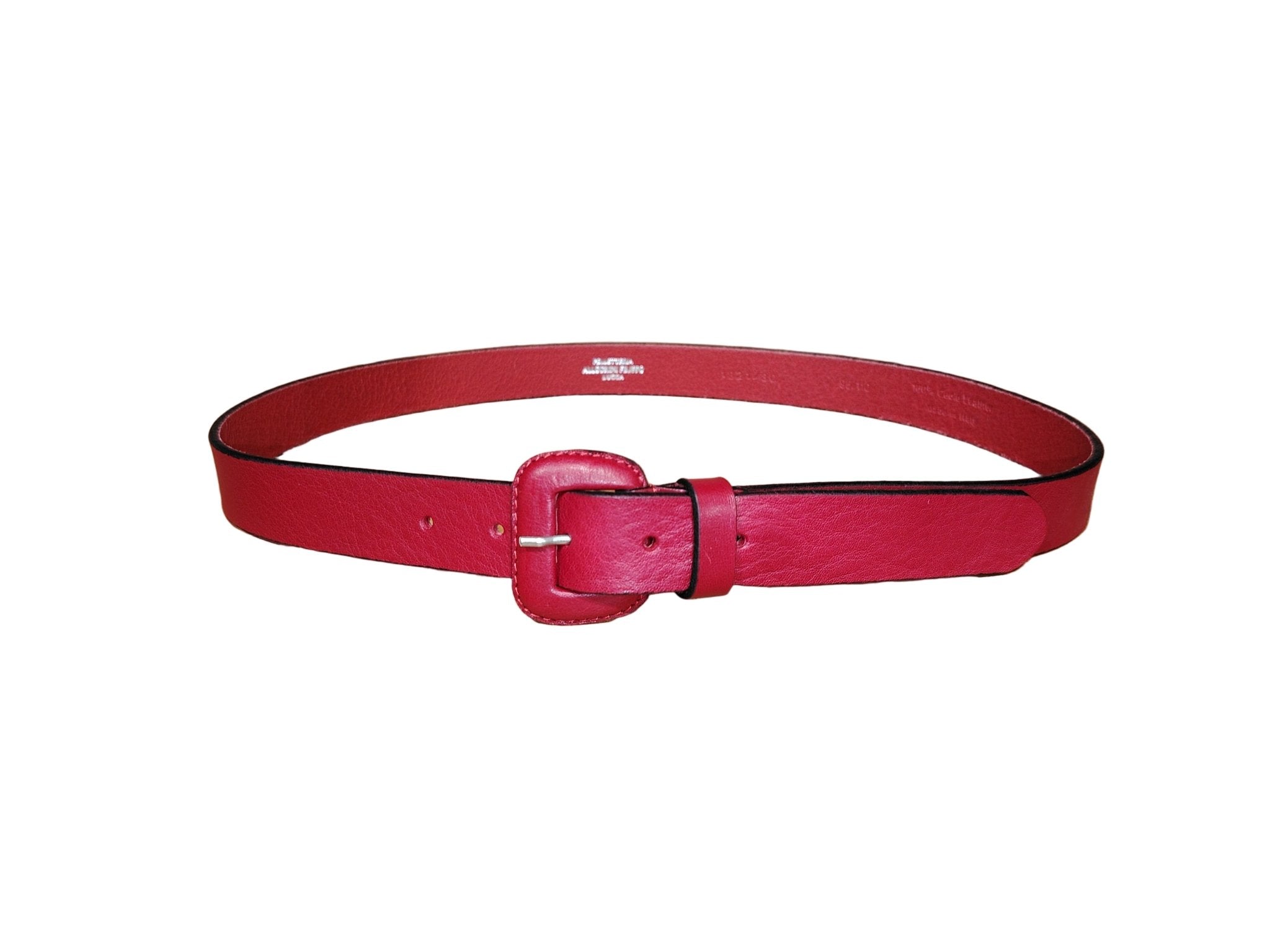 Cintura in pelle donna Pelletteria Allegrini Filippo 1821/30 rosso - Pelletteria Allegrini