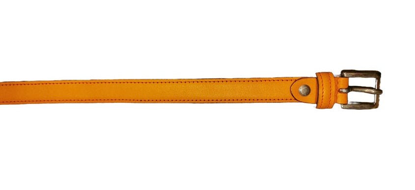 Cintura in pelle Donna Pelletteria Allegrini Filippo 2074/20 arancio - Pelletteria Allegrini