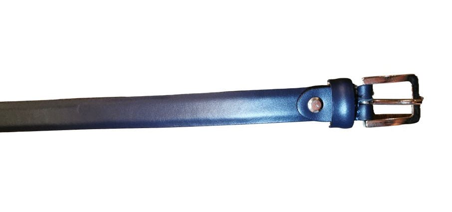 Cintura in pelle Donna Pelletteria Allegrini Filippo 2074/20 blu - Pelletteria Allegrini