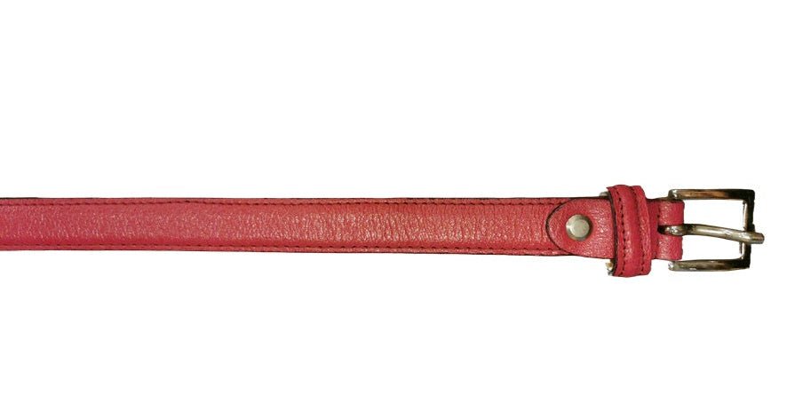 Cintura in pelle Donna Pelletteria Allegrini Filippo 2074/20 fuxia - Pelletteria Allegrini