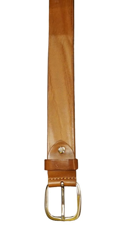 Cintura in pelle effetto vintage Pelletteria Allegrini Filippo 2277/35 Cuoio - Pelletteria Allegrini