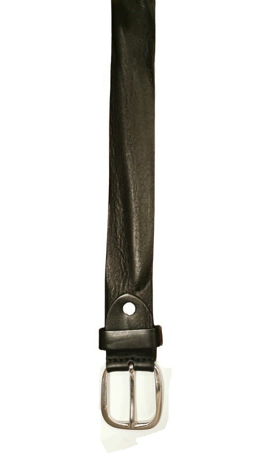 Cintura in pelle effetto vintage Pelletteria Allegrini Filippo 2277/35 Nero - Pelletteria Allegrini
