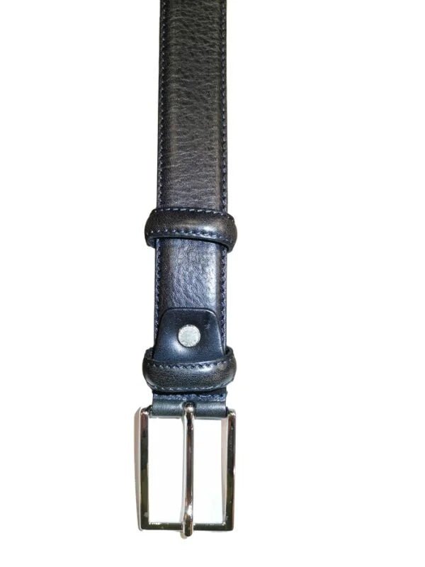 Cintura in pelle Pelletteria Allegrini Filippo 059/30 blu - Pelletteria Allegrini