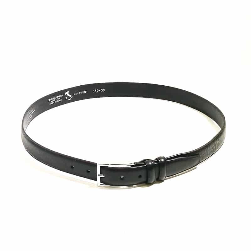 Cintura in pelle Pelletteria Allegrini Filippo 059/30 nero - Pelletteria Allegrini