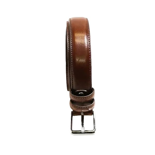 Cintura in pelle Pelletteria Allegrini Filippo 059/30OF testa di moro - Pelletteria Allegrini