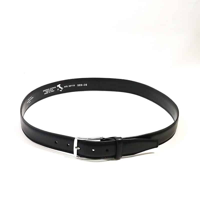 Cintura in pelle Pelletteria Allegrini Filippo 069/35 nero - Pelletteria Allegrini