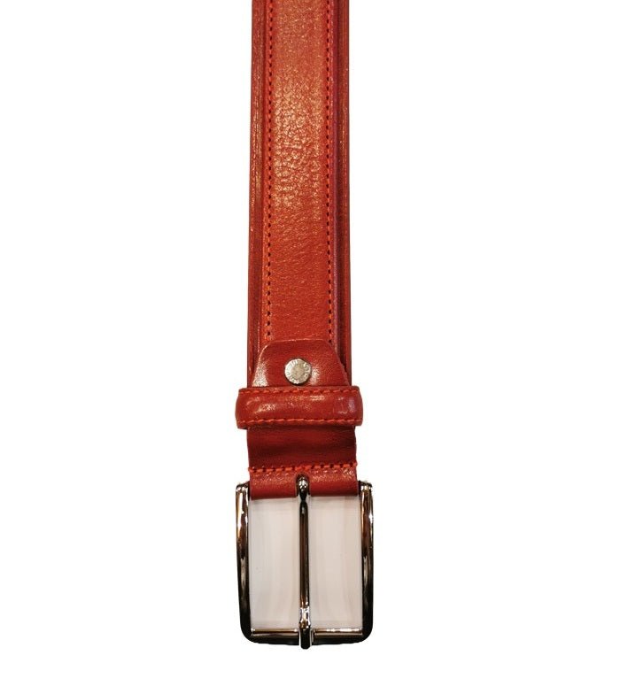 Cintura in pelle Pelletteria Allegrini Filippo 089/35 rosso - Pelletteria Allegrini