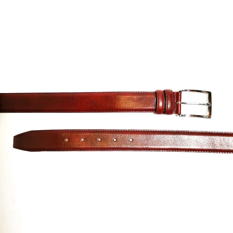 Cintura in pelle Pelletteria Allegrini Filippo 103/35 bordeaux - Pelletteria Allegrini