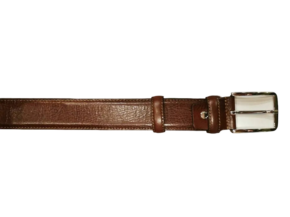 Cintura in pelle Pelletteria Allegrini Filippo 103/35 testa di moro - Pelletteria Allegrini