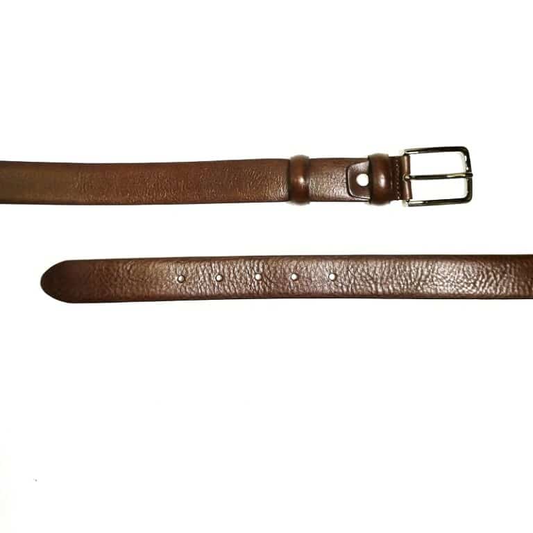 Cintura in pelle Pelletteria Allegrini Filippo 1157/30 testa di moro - Pelletteria Allegrini