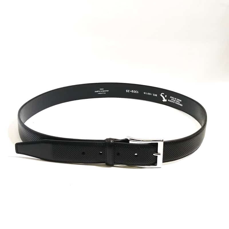Cintura in pelle Pelletteria Allegrini Filippo 1309 nero - Pelletteria Allegrini
