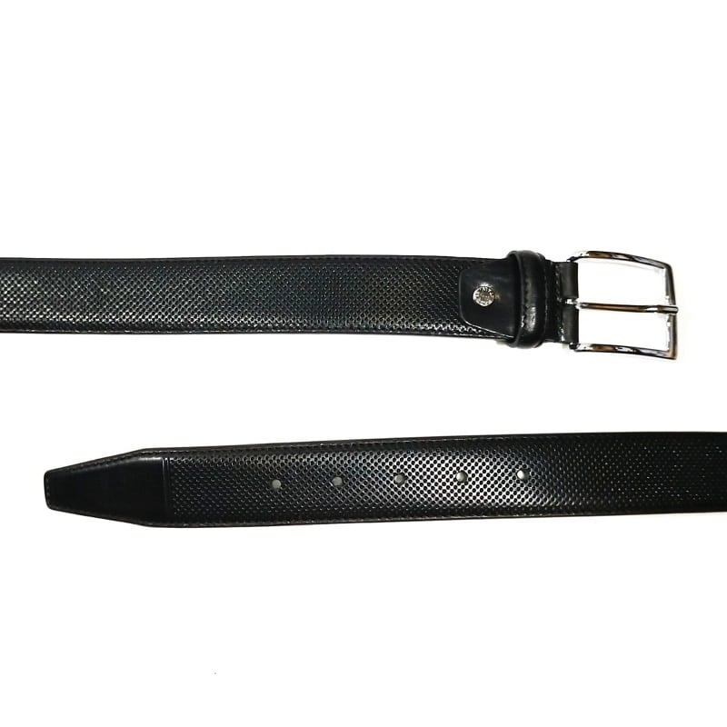 Cintura in pelle Pelletteria Allegrini Filippo 1309 nero - Pelletteria Allegrini