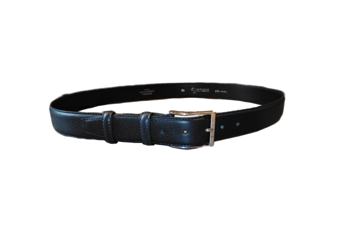Cintura in pelle Pelletteria Allegrini Filippo 144/35 blu - Pelletteria Allegrini