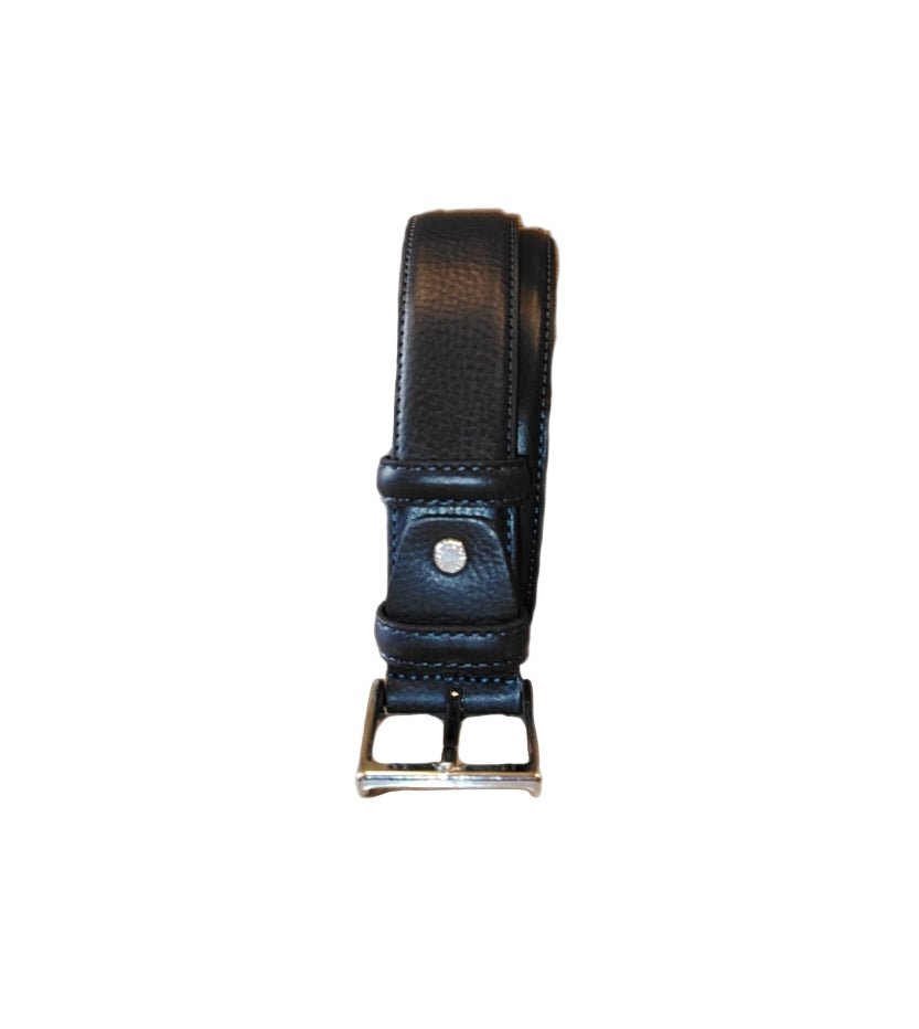 Cintura in pelle Pelletteria Allegrini Filippo 144/35 blu - Pelletteria Allegrini