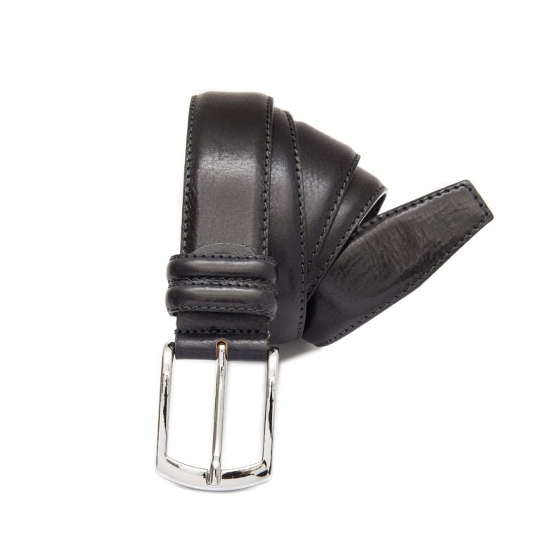 Cintura in pelle Pelletteria Allegrini Filippo 144/35 nero - Pelletteria Allegrini